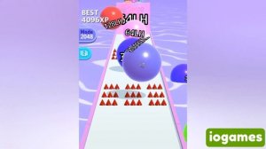 BALL RUN 2048 — INFINITY ∞ VERY LONG WALK TO '128 XC' LIMIT (X-C-LLION, Gameplay)