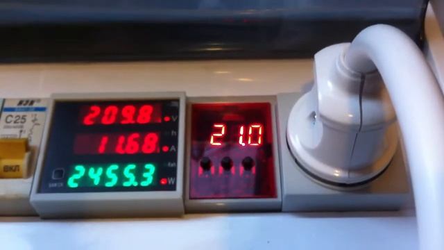 1 Регулятор мощности с вольт ампер ваттметром 16А смотреть онлайн