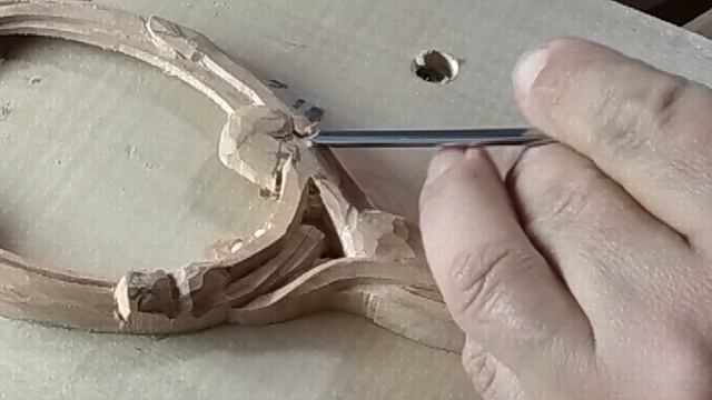 Wood carving. Hand mirror. Резное зеркало смотреть онлайн