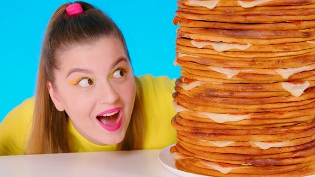100 Слоев Еды Челлендж | Забавные Лайфхаки с Едой от 4Teen Challenge смотреть онлайн