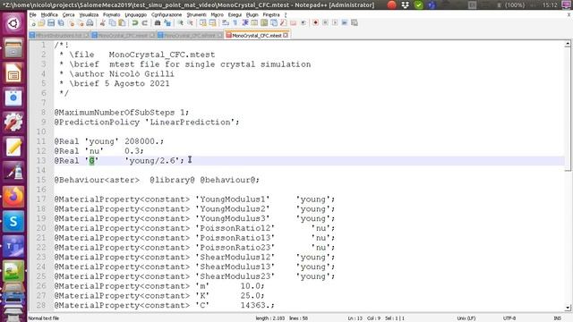 Use TFEL MFront and MTest for crystal plasticity modelling смотреть онлайн