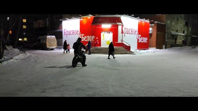 Питбайк на шипах зимой смотреть онлайн