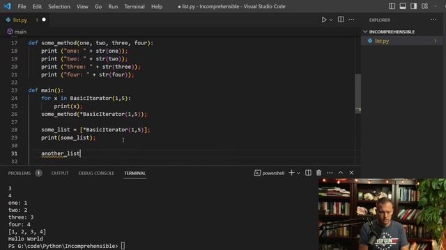 Basic Python list comprehensions and the unpacking operator смотреть онлайн