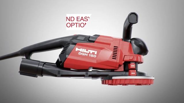 Hilti DGH 150 Concrete grinder for heavy-duty grinding, paint and coating removal смотреть онлайн
