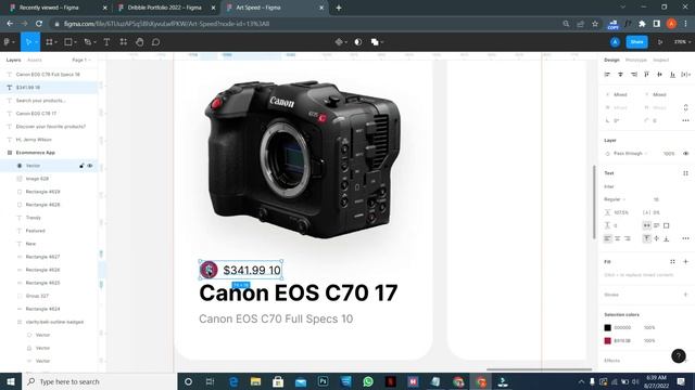 Camera Shop App Design in Figma + Filmora - Speed Art смотреть онлайн