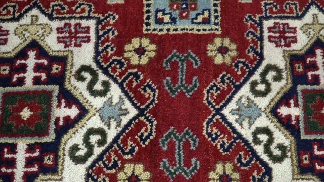 4x6 Hand Knotted traditional Kazak Rust and Ivory Traditional Armenian Rug | KZA10 смотреть онлайн