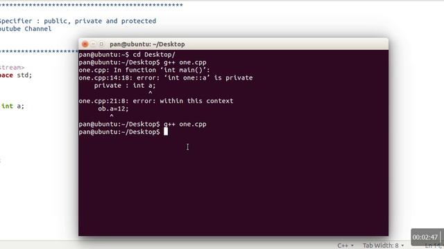 Access Specifiers : Public Private Protected in C++ смотреть онлайн