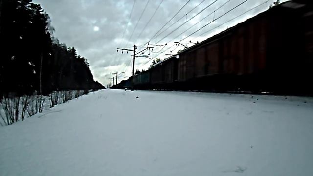 Зимняя сказка, на перегоне Авсюнино — Шатура, о.п Заполицы смотреть онлайн