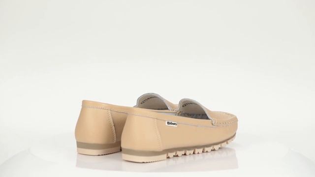 Бежевые мокасины из кожи с перфорацией K211-R-HA-01-D смотреть онлайн