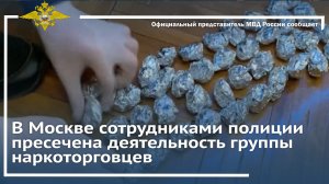 В Москве сотрудниками полиции пресечена деятельность группы наркоторговцев