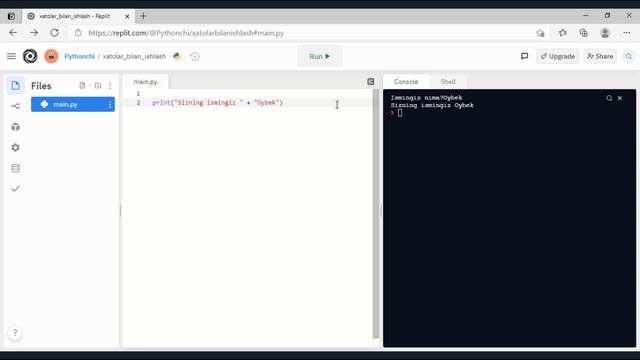 Python dasturlash tili. 1 - dars. 3-qism. Input смотреть онлайн