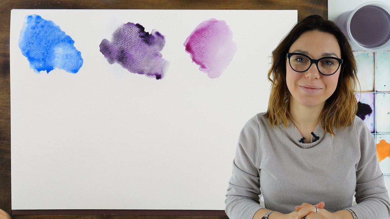 Что такое акварель с грануляцией | Чем отличаются акварельные краски с грануляцией смотреть онлайн