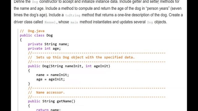 Java Code Lab 4: Writing a User-Define Classes - OOP: Implementation of a Bulb Class and Dog Class смотреть онлайн