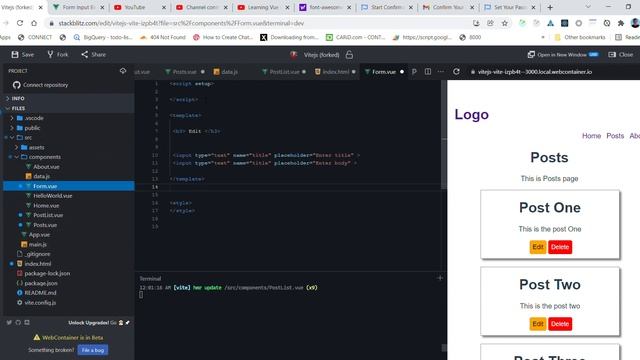 Learning Vue with Vitejs #6 смотреть онлайн