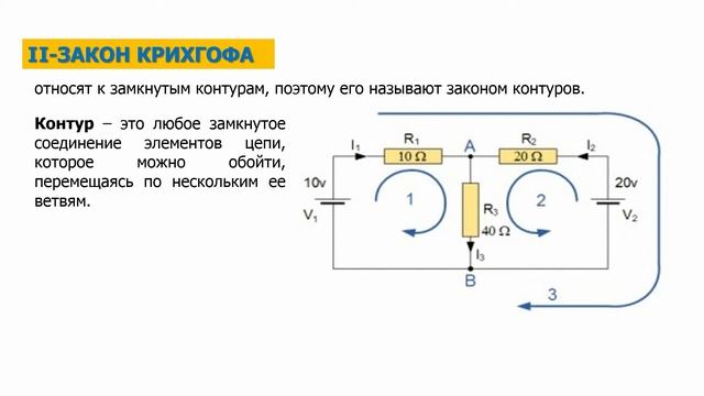 ІІІ четверть, Физика, 10 класс, Законы Кирхгофа смотреть онлайн