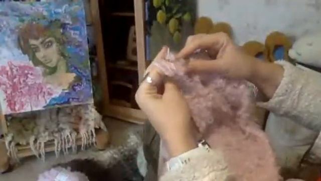 СВОИМИ РУКАМИ вяжу БИНИ #пехорка #букле #спицами смотреть онлайн