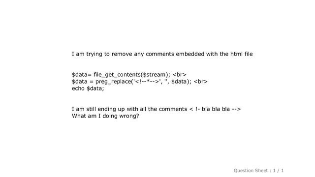 HTML : how to remove html comments in php смотреть онлайн