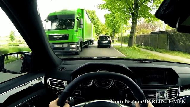 Mercedes E63 AMG S Onboard POV Acceleration Over Takes Drive W212 V8 Sound