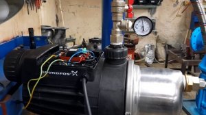 Ремонт  насосной станции grundfos  MQ. Пример правильной работы .