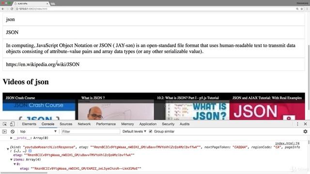 JSON+AJAX+API 0901 Popular API requester mini application introduciton смотреть онлайн