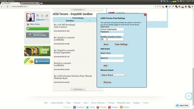eUSA Forums Feed for the Erepublik Homepage смотреть онлайн
