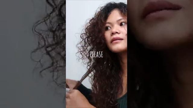 Cutting my frizzy curly hair! #shorts смотреть онлайн