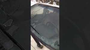 Снимаю «жидкое стекло» со стекла))