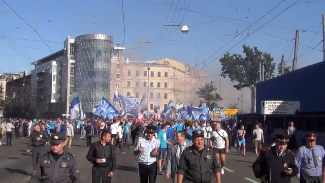 От стрелки - к "стрелке" - проход #ultras Zenit смотреть онлайн