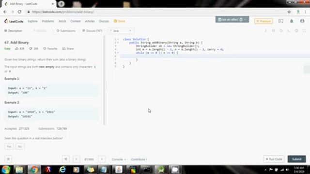Coding Interview Tutorial 68: Add Binary [LeetCode] смотреть онлайн