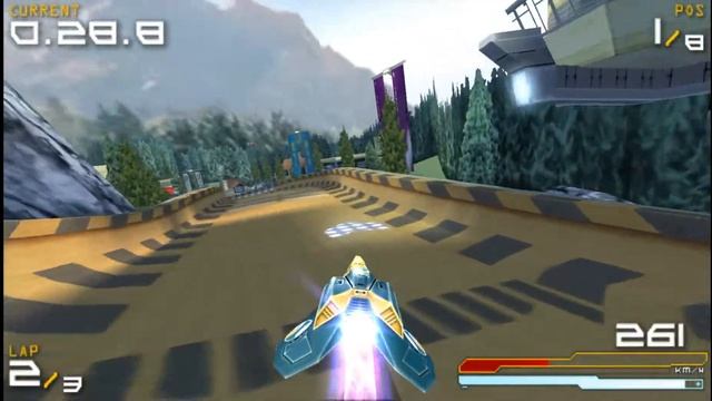 PSP Wipeout Pure Blue Ridge смотреть онлайн