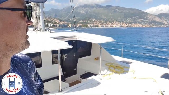 Монако, Кап-Мартен, Ментон. Доступность парусов на Leopard 48 | Лазурное побережье на катамаране смотреть онлайн
