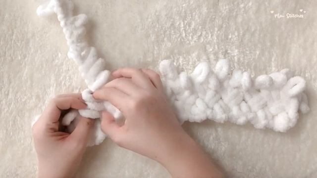 ☁️ How To Crochet A Baby Blanket With Loop Yarn | Beginner ☁️ смотреть онлайн