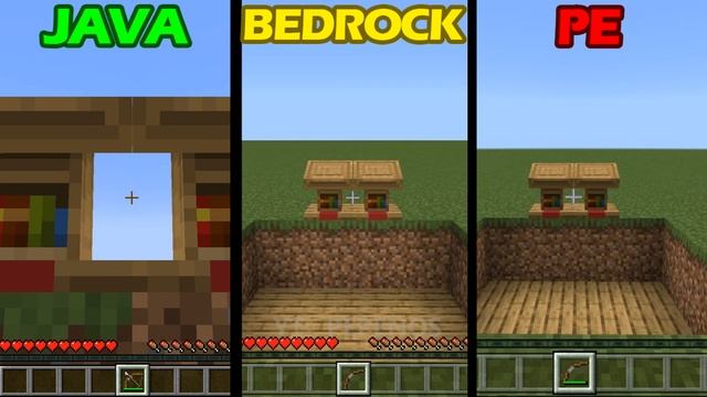 JAVA vs BEDROCK vs POCKET EDITION смотреть онлайн