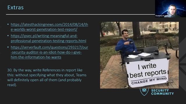 Вредные советы: Как писать отчеты о проведенном тестировании безопасности приложений смотреть онлайн