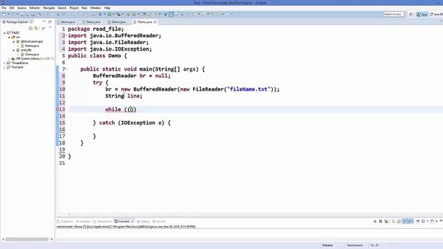 Java Tutorial For Beginners 39 - How to Read file using Java смотреть онлайн