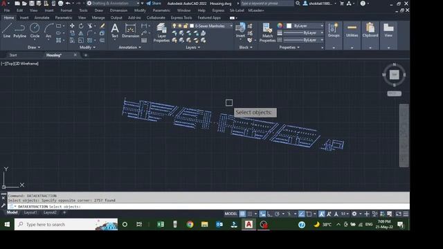 Data extraction in AutoCAD смотреть онлайн