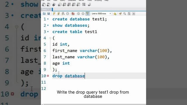 How to drop the data in mysql || Drop databases | RDBMS |DBMS| #dbms #sql #100days of code смотреть онлайн