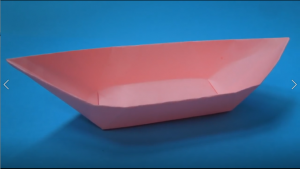 Как сделать лодку из бумаги. Оригами лодка из бумаги..mp4