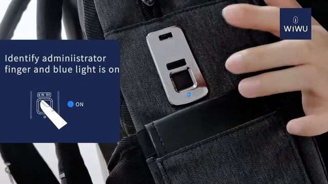 WIWU FINGER PRINT SLIM DESIGN LAPTOP BACKPACK . смотреть онлайн