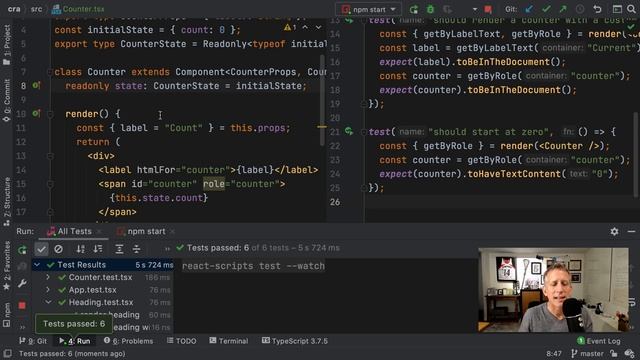 8/10 React, TypeScript, and TDD Tutorial: Class State смотреть онлайн