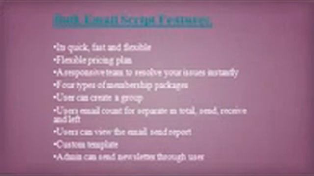 Bulk Mail Script | Bulk Email Software | PHP Scripts Mall смотреть онлайн