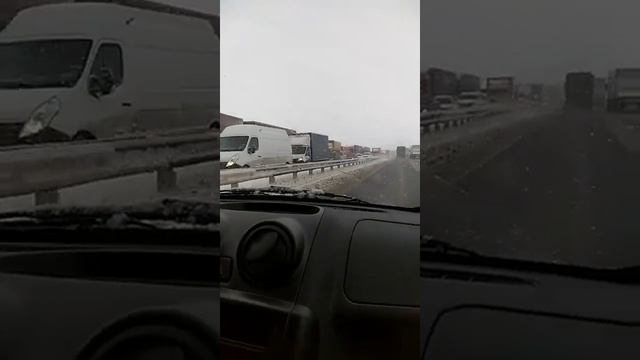Пробка на трассе м-4 смотреть онлайн