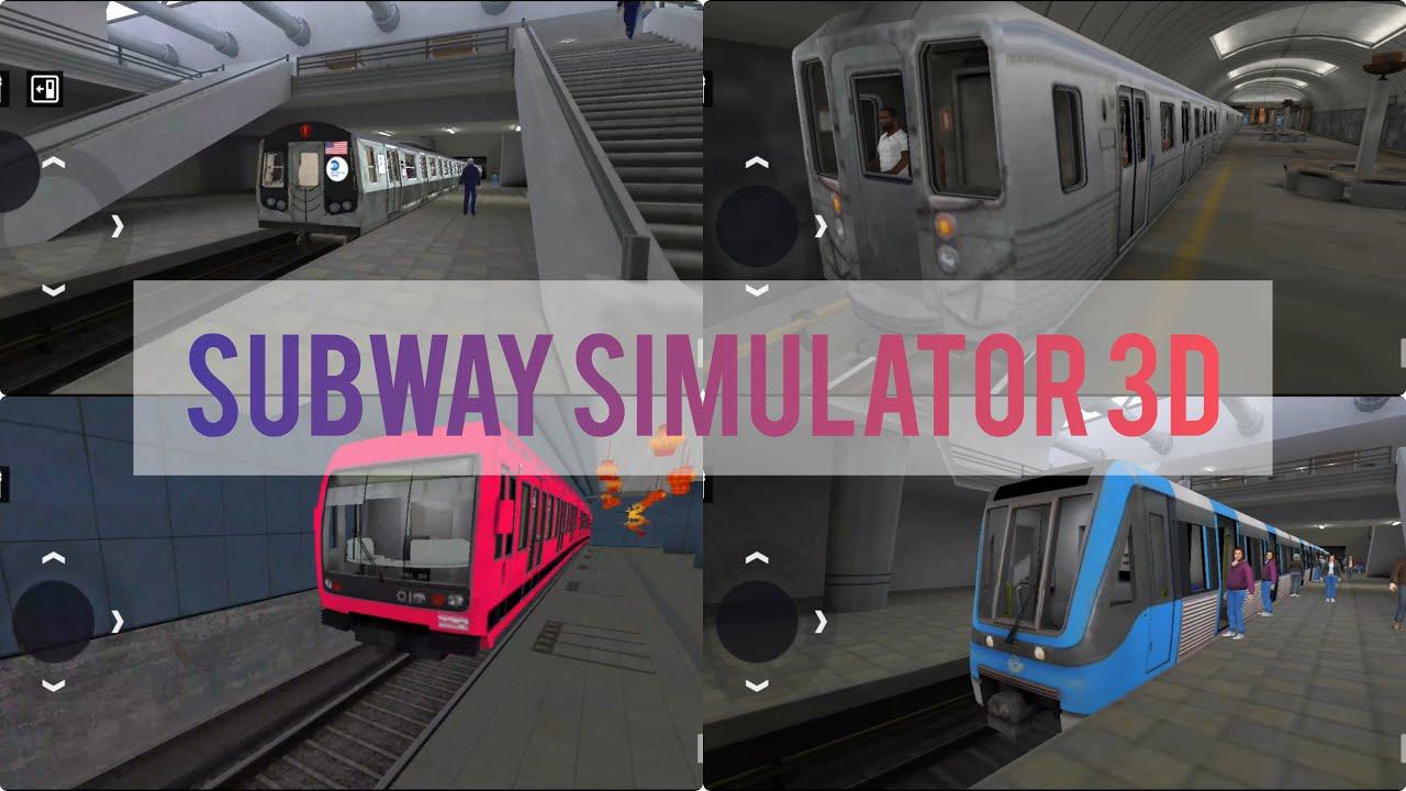 Парад иностранных поездов Subway simulator 3D смотреть онлайн