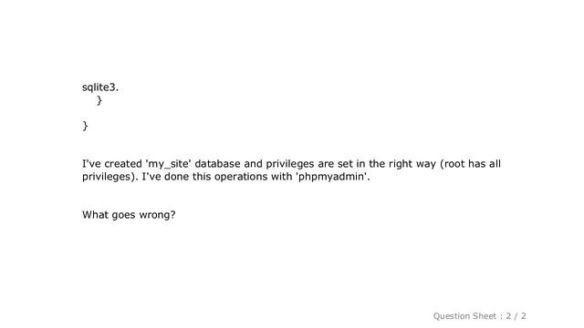 Django : mysql_exceptions.OperationalError: (1045, "Access denied for user 'root'@'localhost' (usin смотреть онлайн