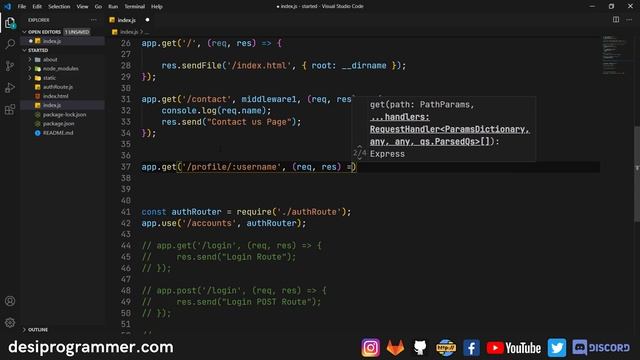 NODE JS - Mandatory and Optional URL Parameters смотреть онлайн