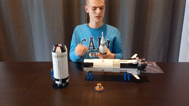 Lego Saturn Apollo V ракета/ простой обзор и впечатления от набора. смотреть онлайн