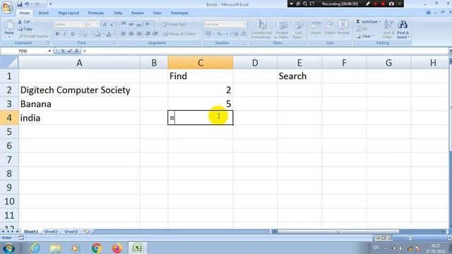 Find & Search Function in Excel in Hindi By Dinesh Sir смотреть онлайн