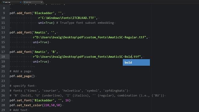 Adding Custom Fonts with FPDF2 смотреть онлайн