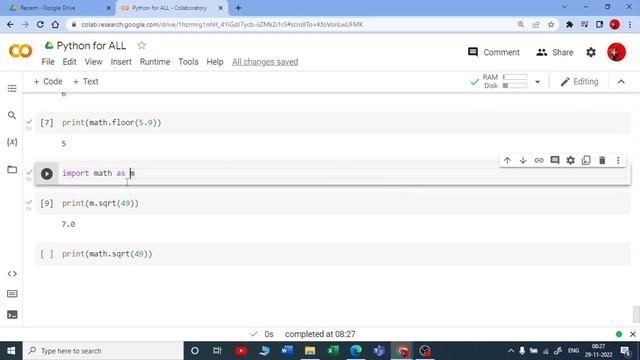 18. Basic Math Module in Python | Python for All | For Complete Beginners смотреть онлайн