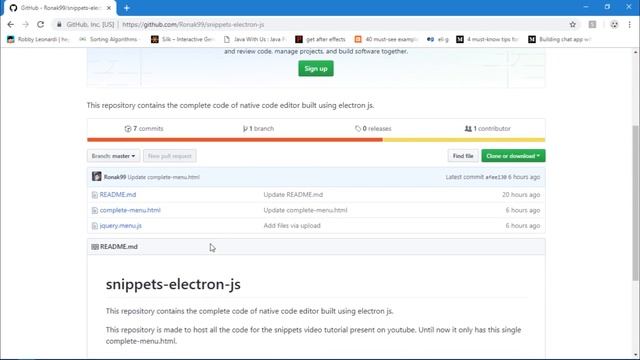 Creating Custom Menu Bar | Electron Js |